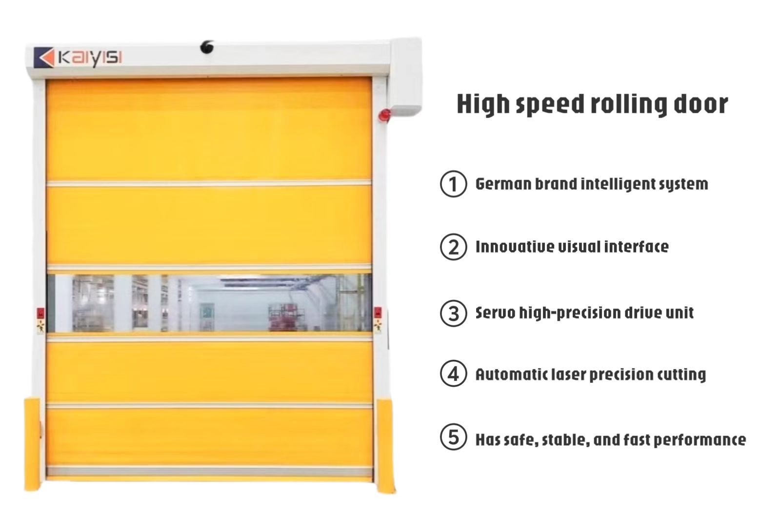 High speed roller shutter details