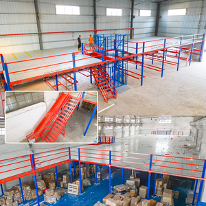 Second Floor System Mezzanine Steel Elevated Storage Platform for Factory Warehouse Organization up to 500kg/sqm