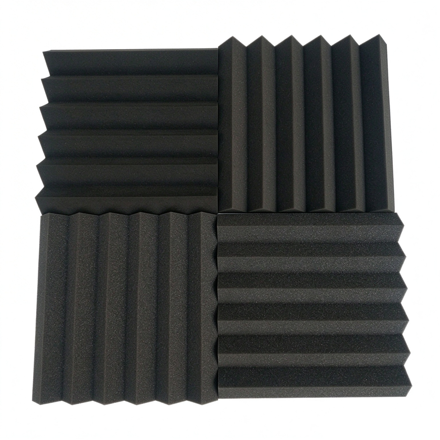High Density Self-Adhesive Acoustic Foam Panels Durable Soundproof &amp; Fire Retardant Wall Silencers For Studio Office Bedroom