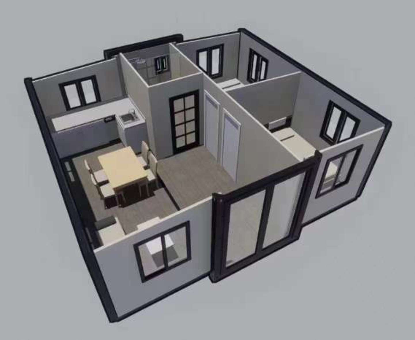 New Expandable Flat Pack 40ft Luxury Modular Prefabricated Container House For Apartment &amp; Hotel Use