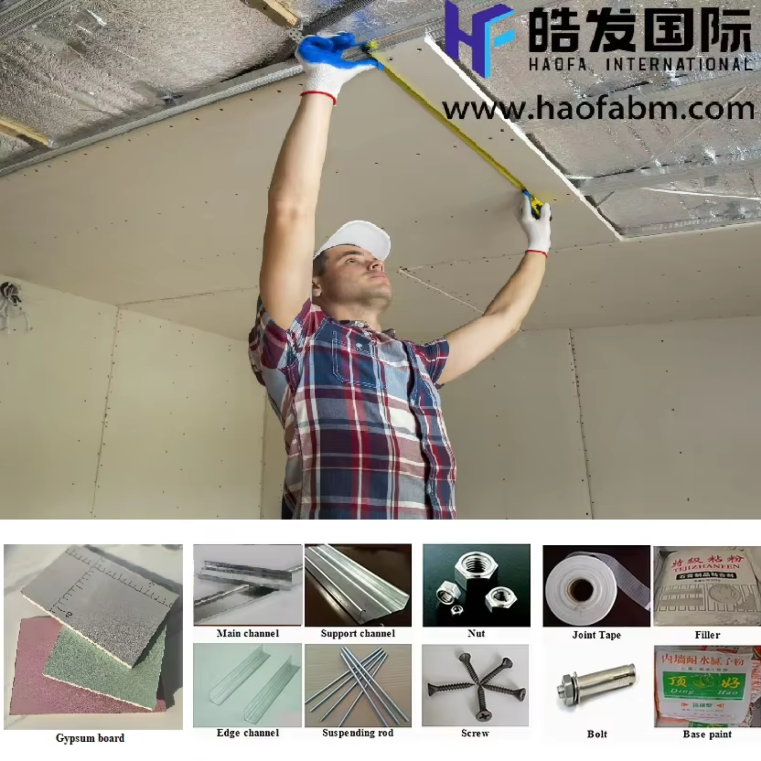 C-Channel Light-Gauge Steel Framing Profiles for Gypsum Board Metal-Stud Light Keel Corrosion-resistant