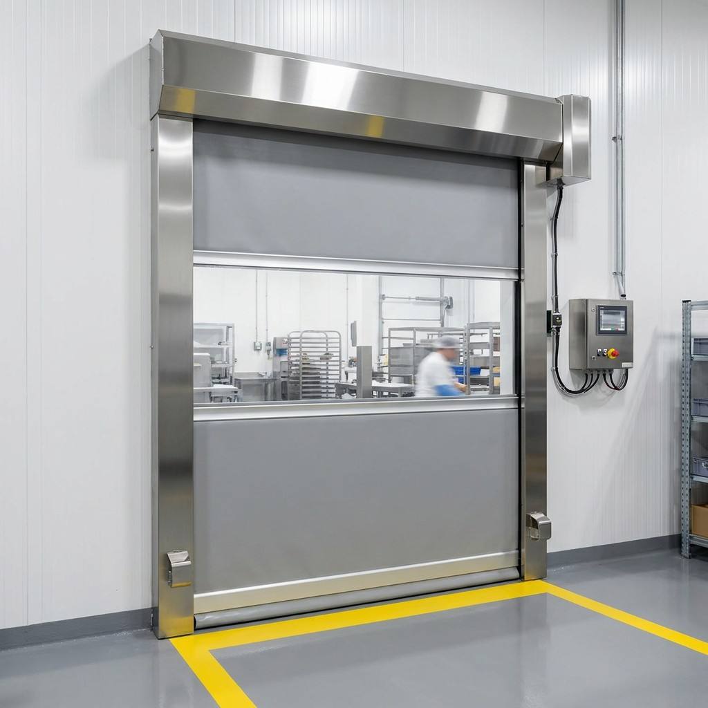 Automatic SUS304 High Speed Door Fast Moving PVC Roller Door for Modern Logistics and Supermarkets