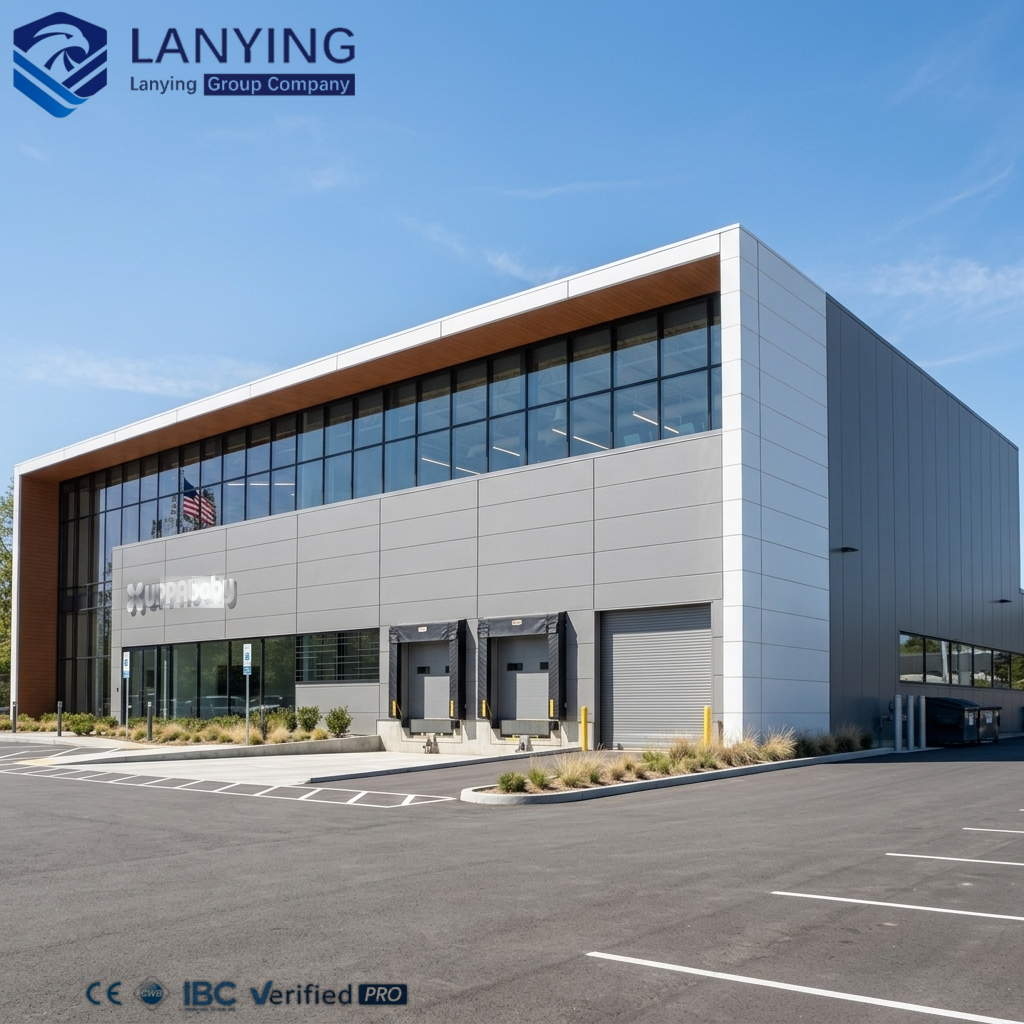 Modern Prefabricated Office Building for 5 Years Steel Structure From Shopping Mall for Schools Workshops Supermarkets Hospitals